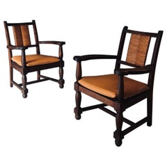 Mid Century Modernist Arm Chair set by Francis Jourdain, France 1940
s