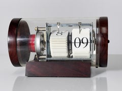 Orologio a pendolo a cilindro in legno di palissandro del Mid Century Modernist Arthur Umanoff Howard Miller