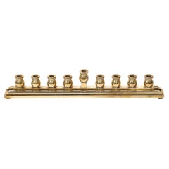 Menorah signé Morningstar Metalworks, de style moderne du milieu du siècle dernier