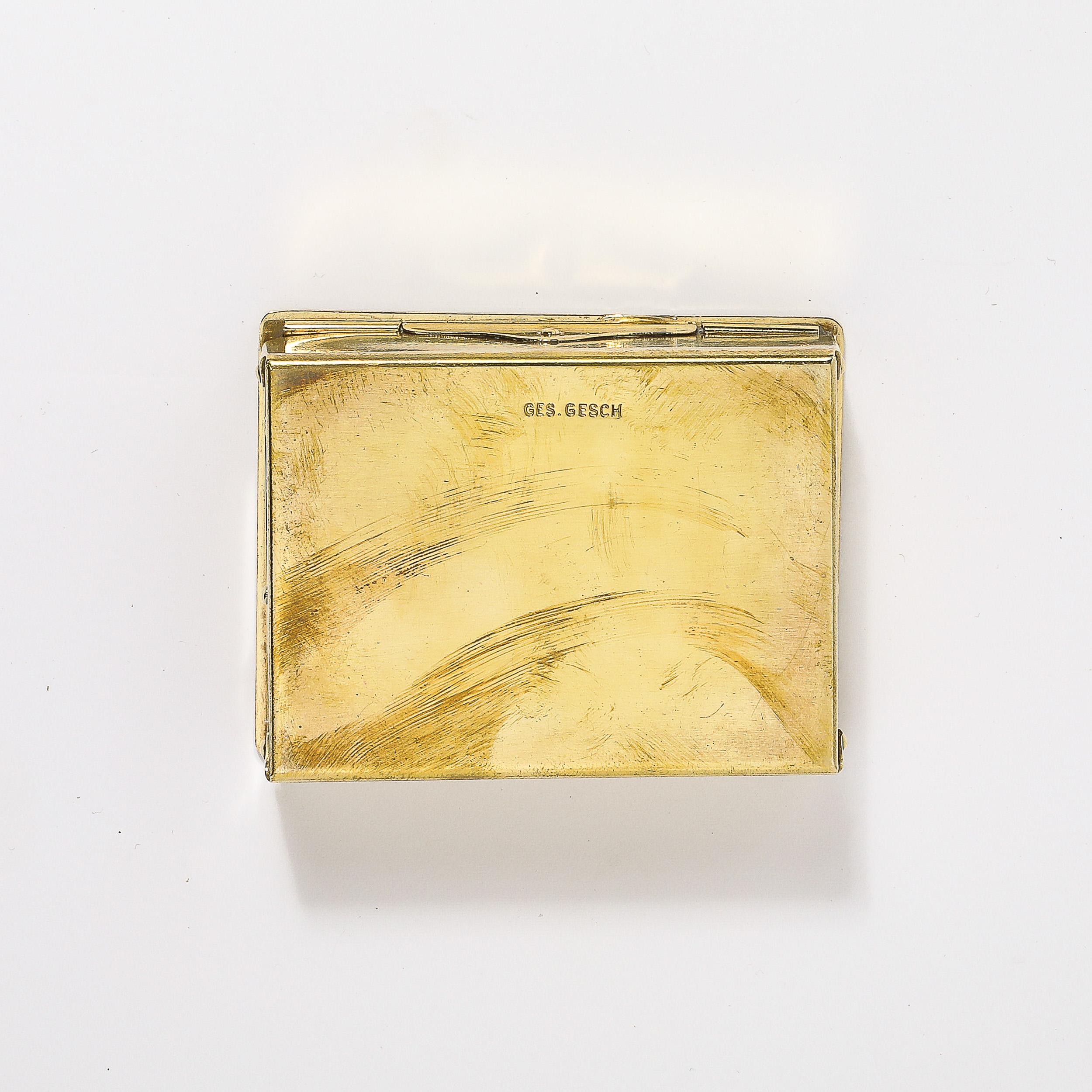 Mid-Century Modernist Brass Trinket Box W/ Rivet Detailing 6