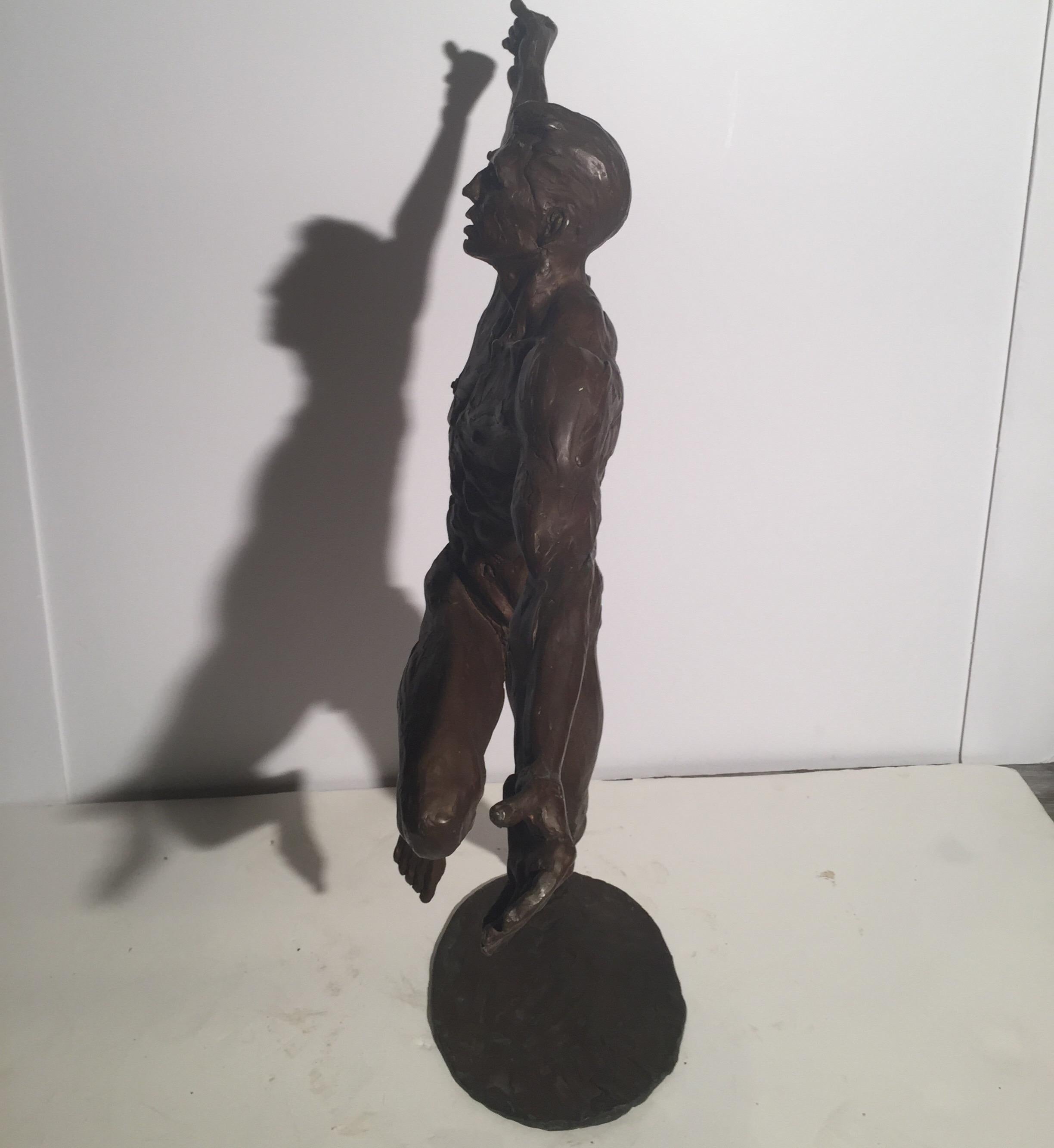 Mid-Century Modernist Bronze Sculpture by John Jones In Excellent Condition In Lambertville, NJ