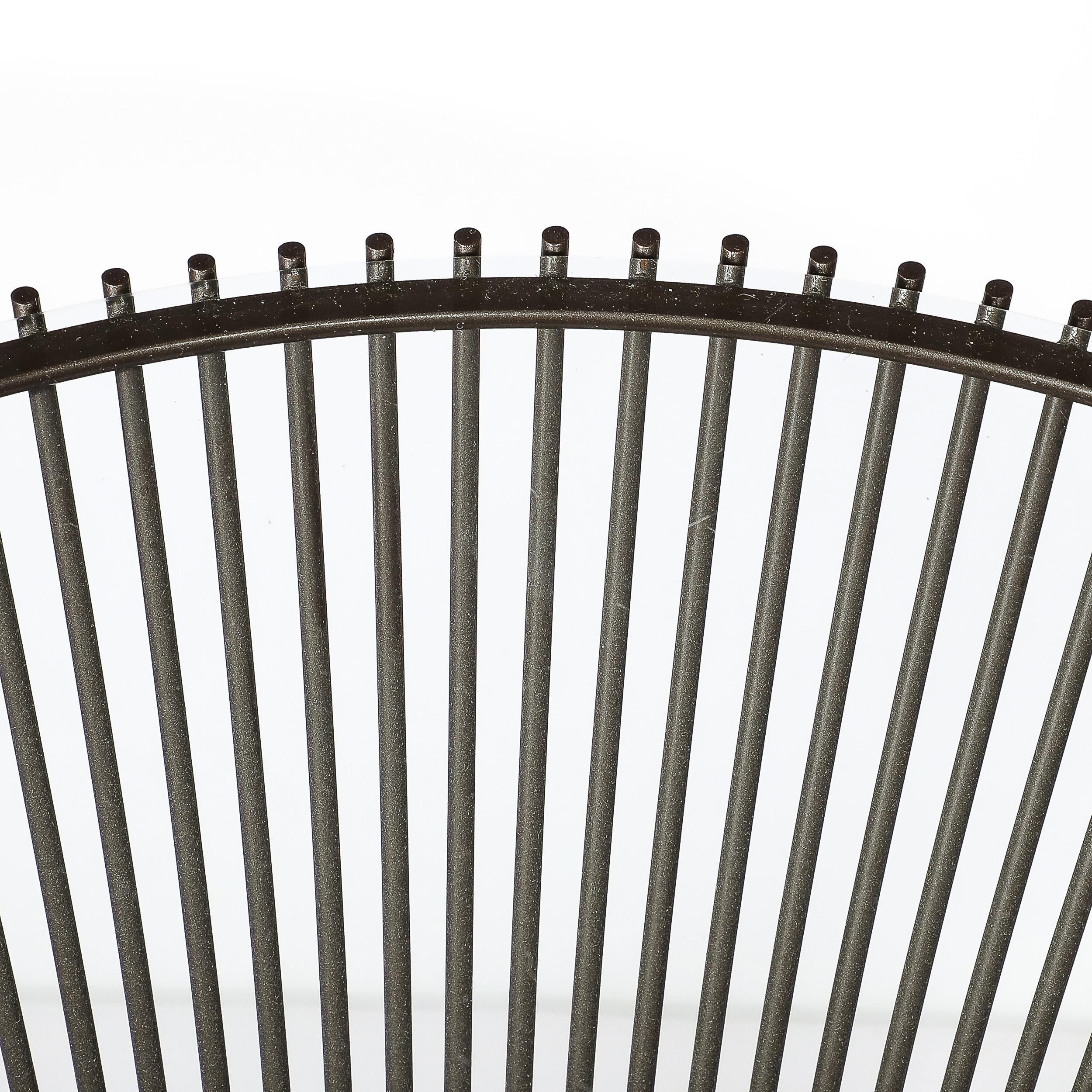 Modernistischer beistelltisch aus bronze aus der mitte des jahrhunderts von Warren Platner (Bronze) im Angebot