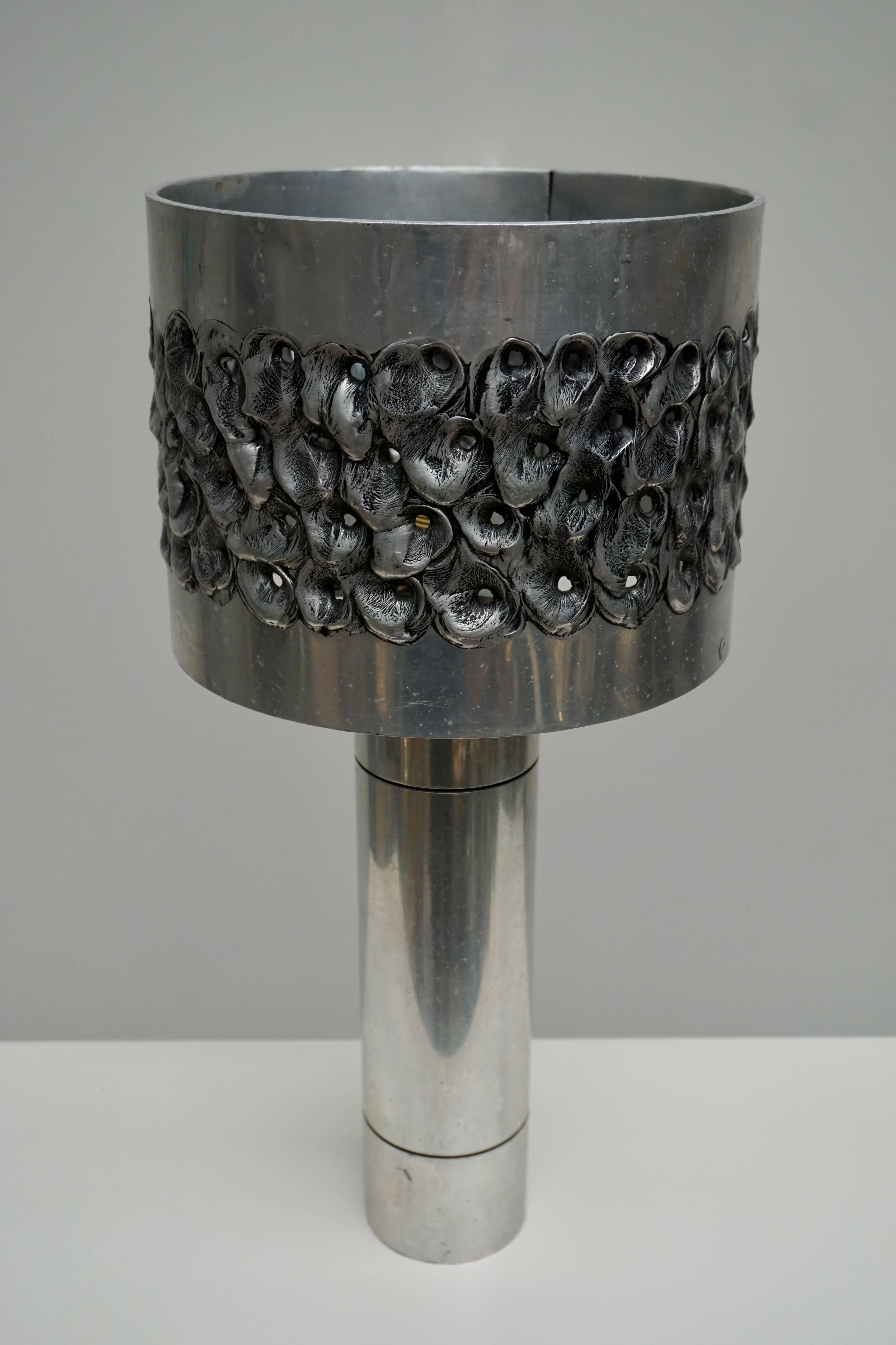 Métal Lampe de table brutaliste moderne du milieu du siècle dernier en vente