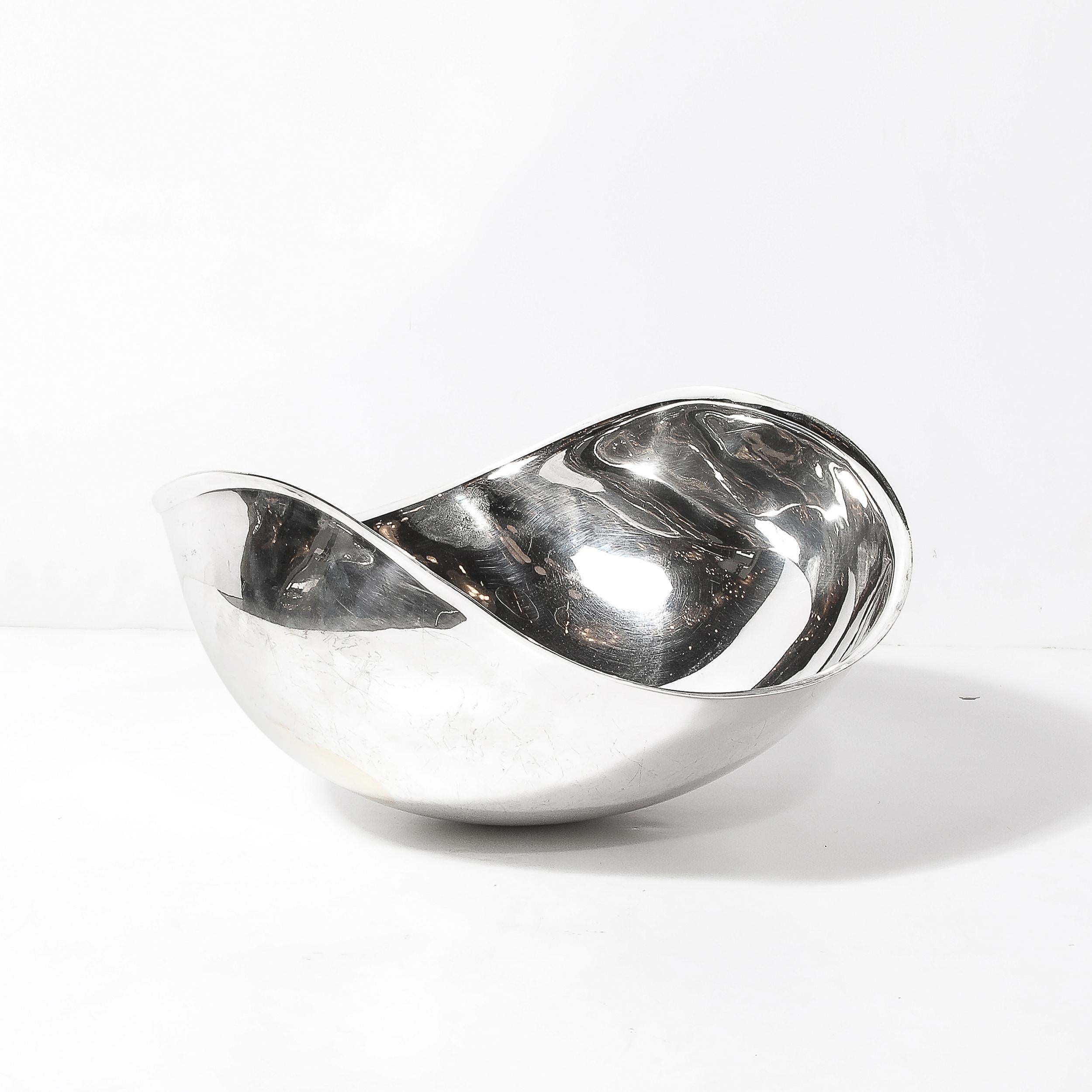 Mid-Century Modern Bol de centre de table Candara, de style moderne du milieu du siècle dernier, signé Sabattini en vente