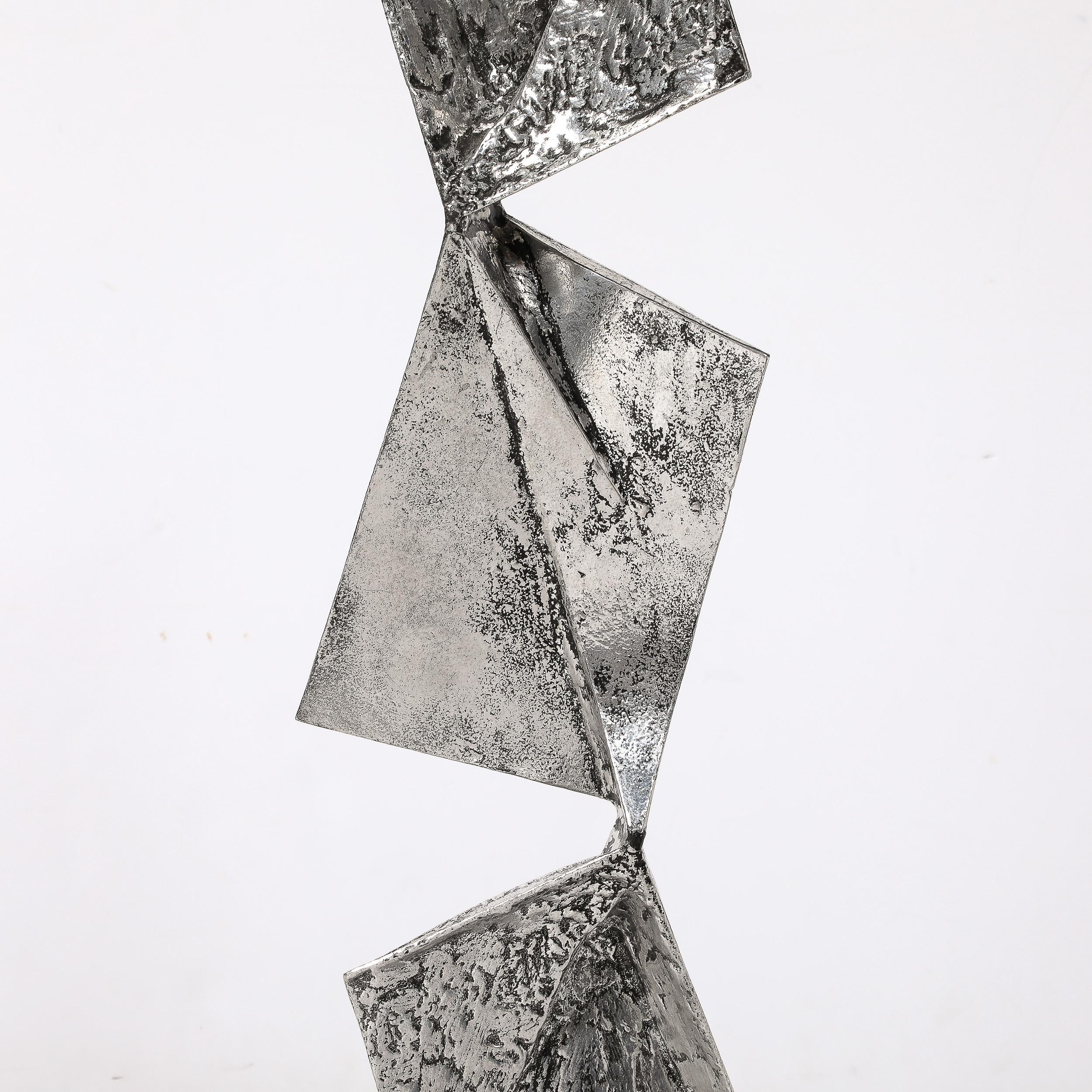 Sculpture abstraite moderniste du milieu du siècle dernier en aluminium moulé et soudé d'Arthur Court en vente 3