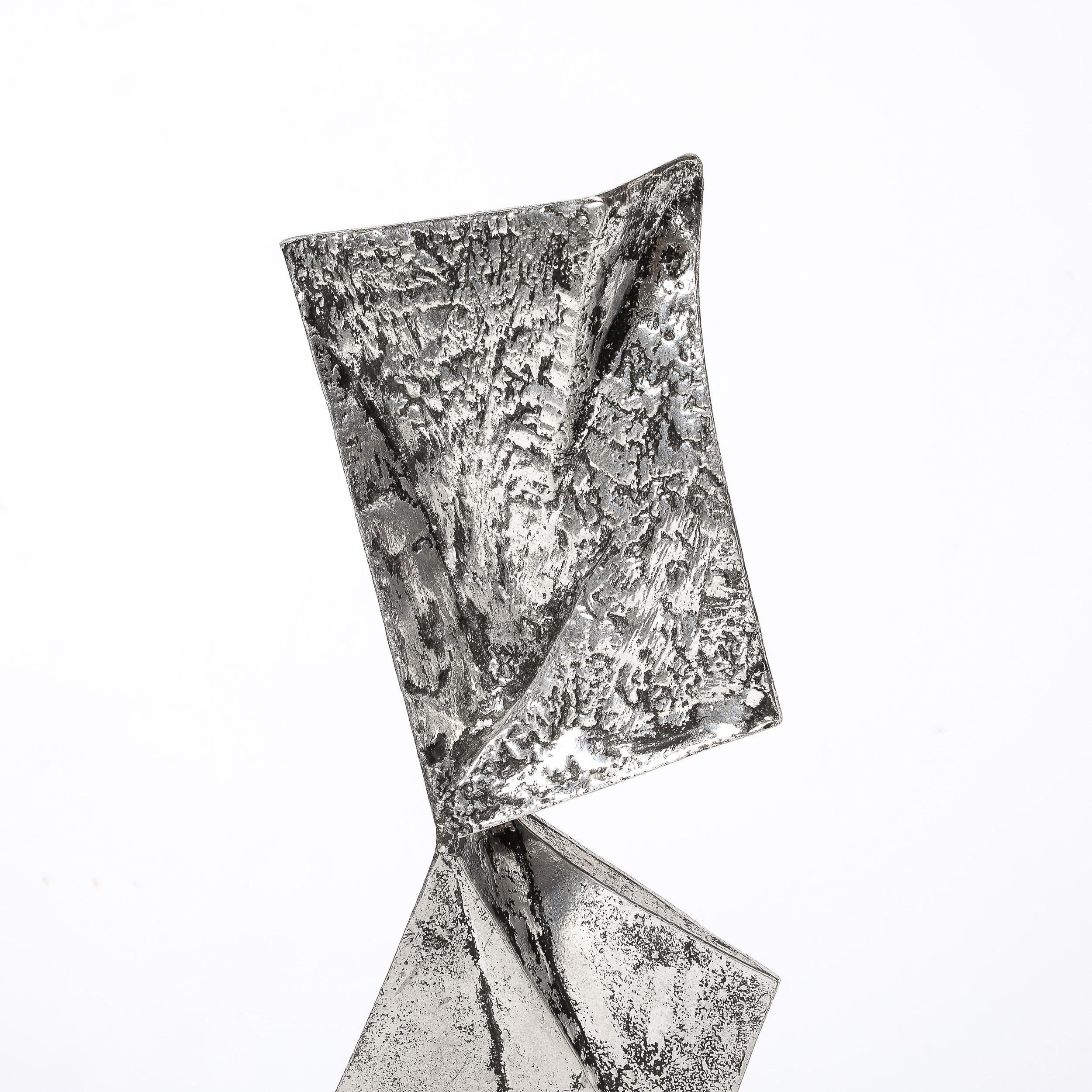 Sculpture abstraite moderniste du milieu du siècle dernier en aluminium moulé et soudé d'Arthur Court en vente 4