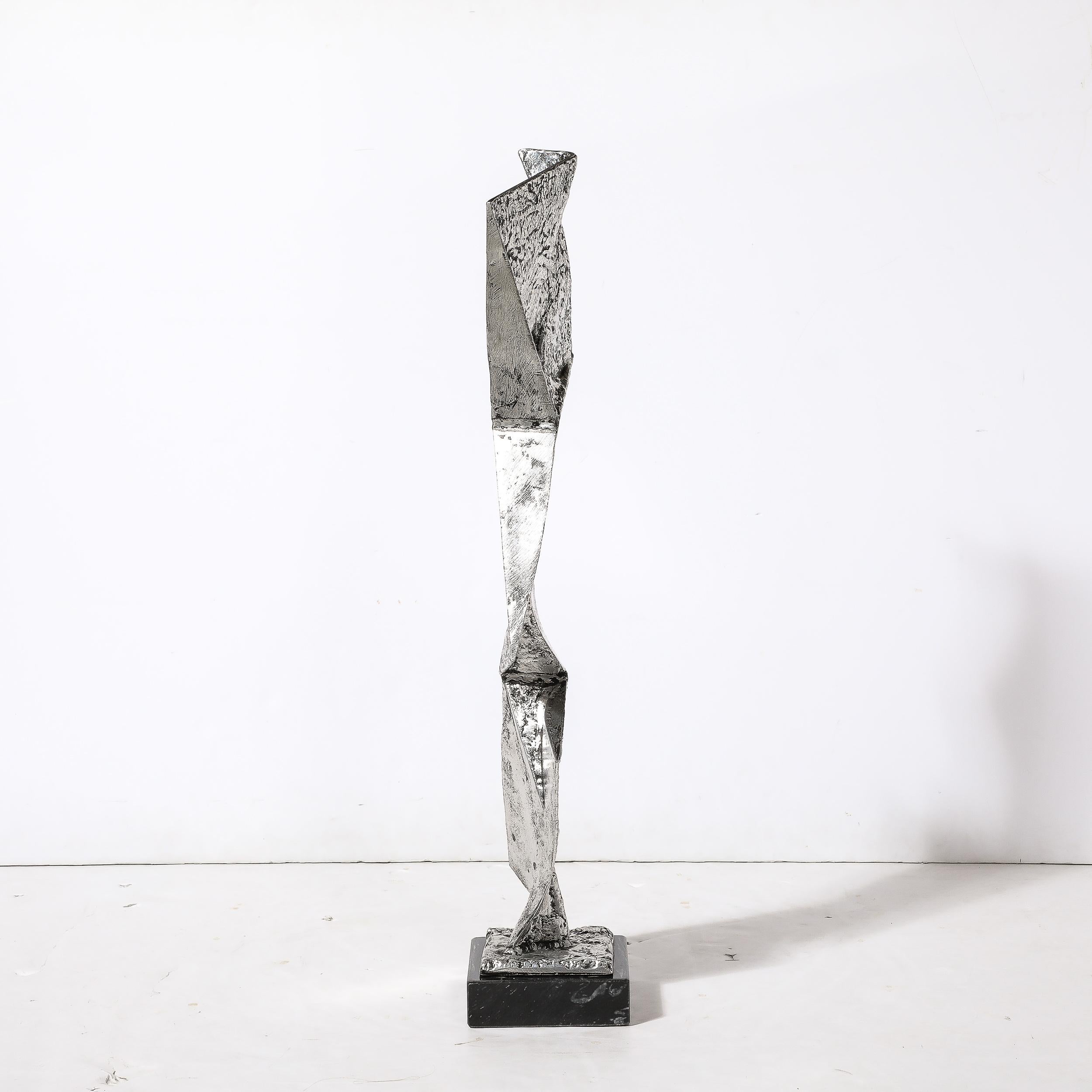 Sculpture abstraite moderniste du milieu du siècle dernier en aluminium moulé et soudé d'Arthur Court en vente 5
