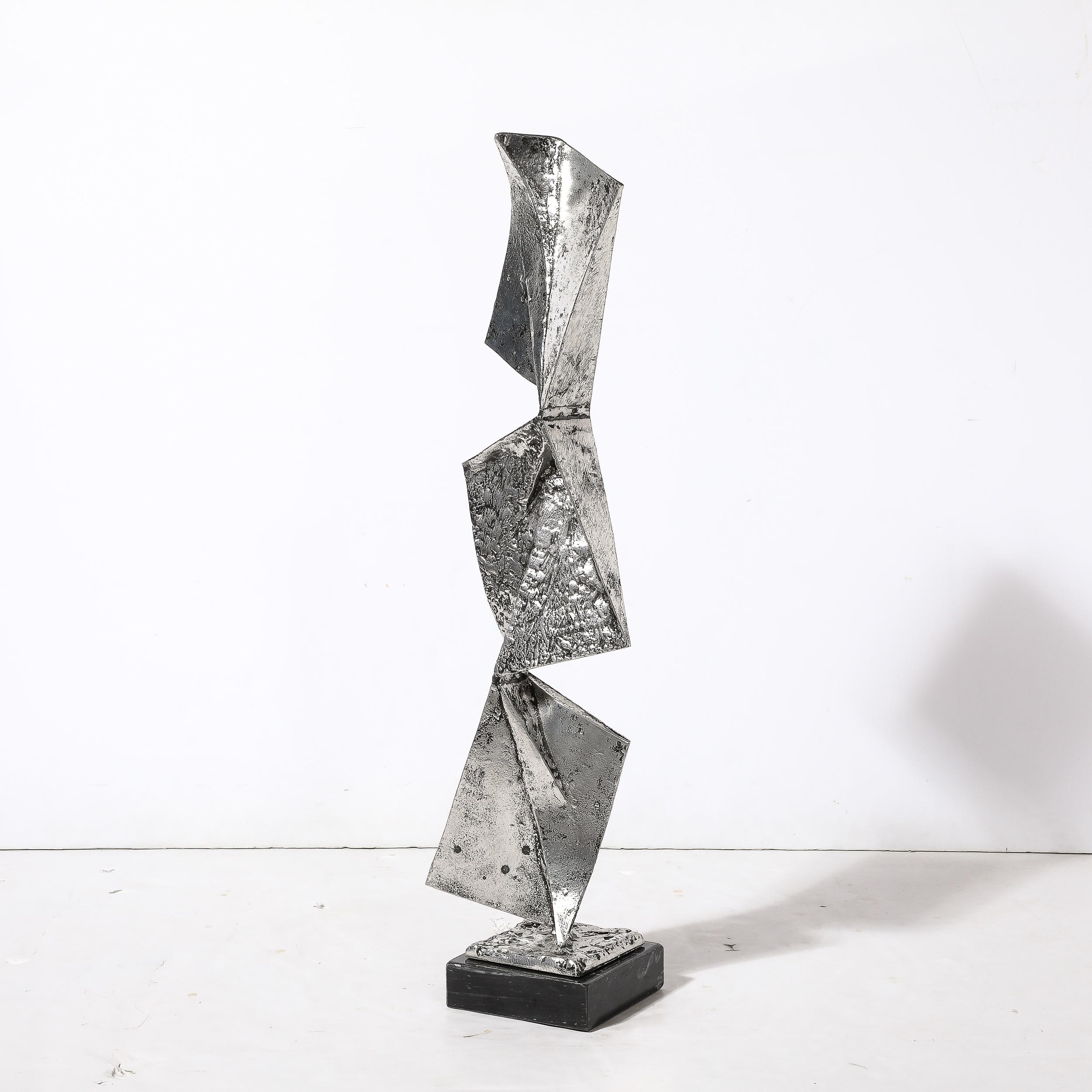 Mid-Century Modernist Cast & Welded Aluminum Abstract Sculpture by Arthur Court For Sale 8