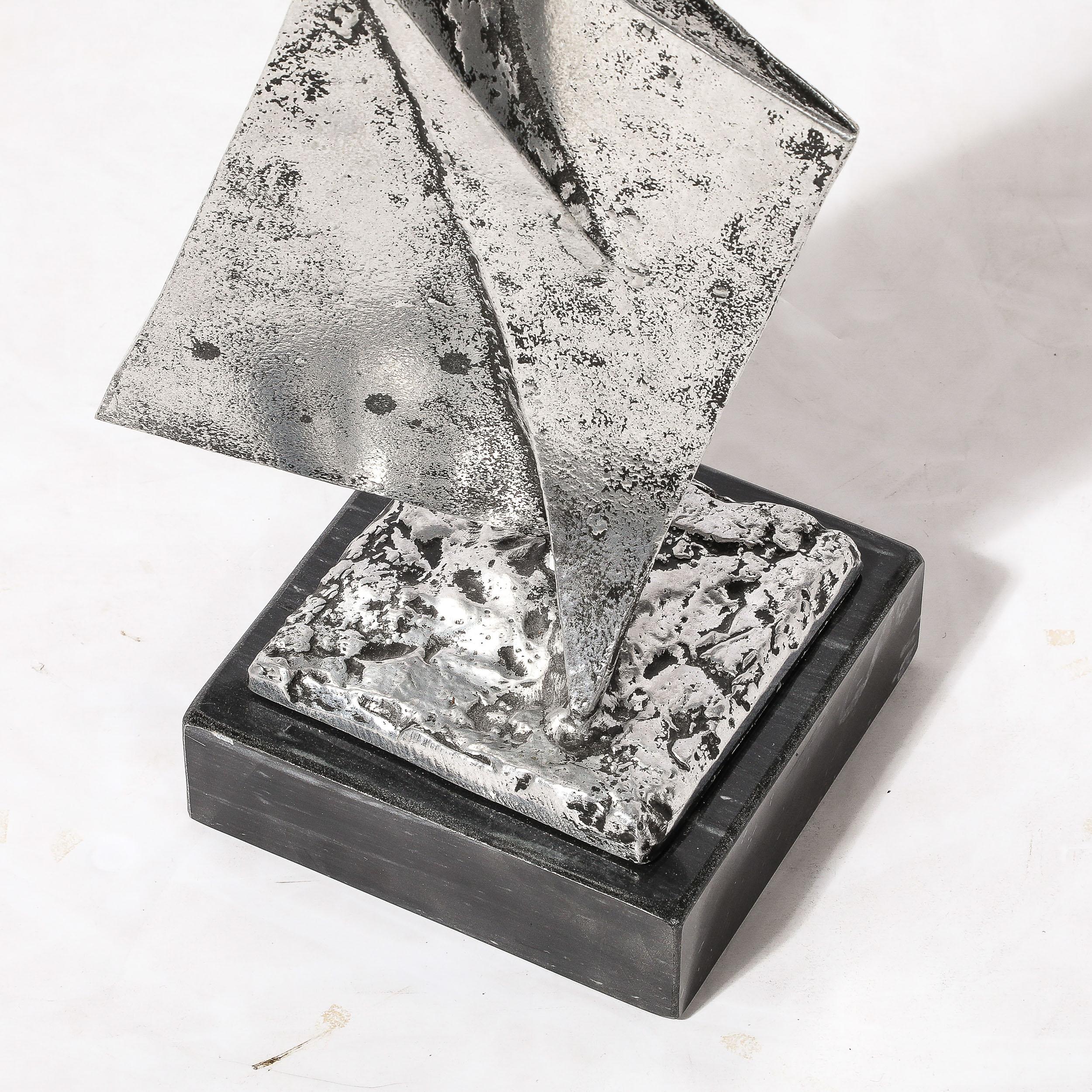 Sculpture abstraite moderniste du milieu du siècle dernier en aluminium moulé et soudé d'Arthur Court en vente 7
