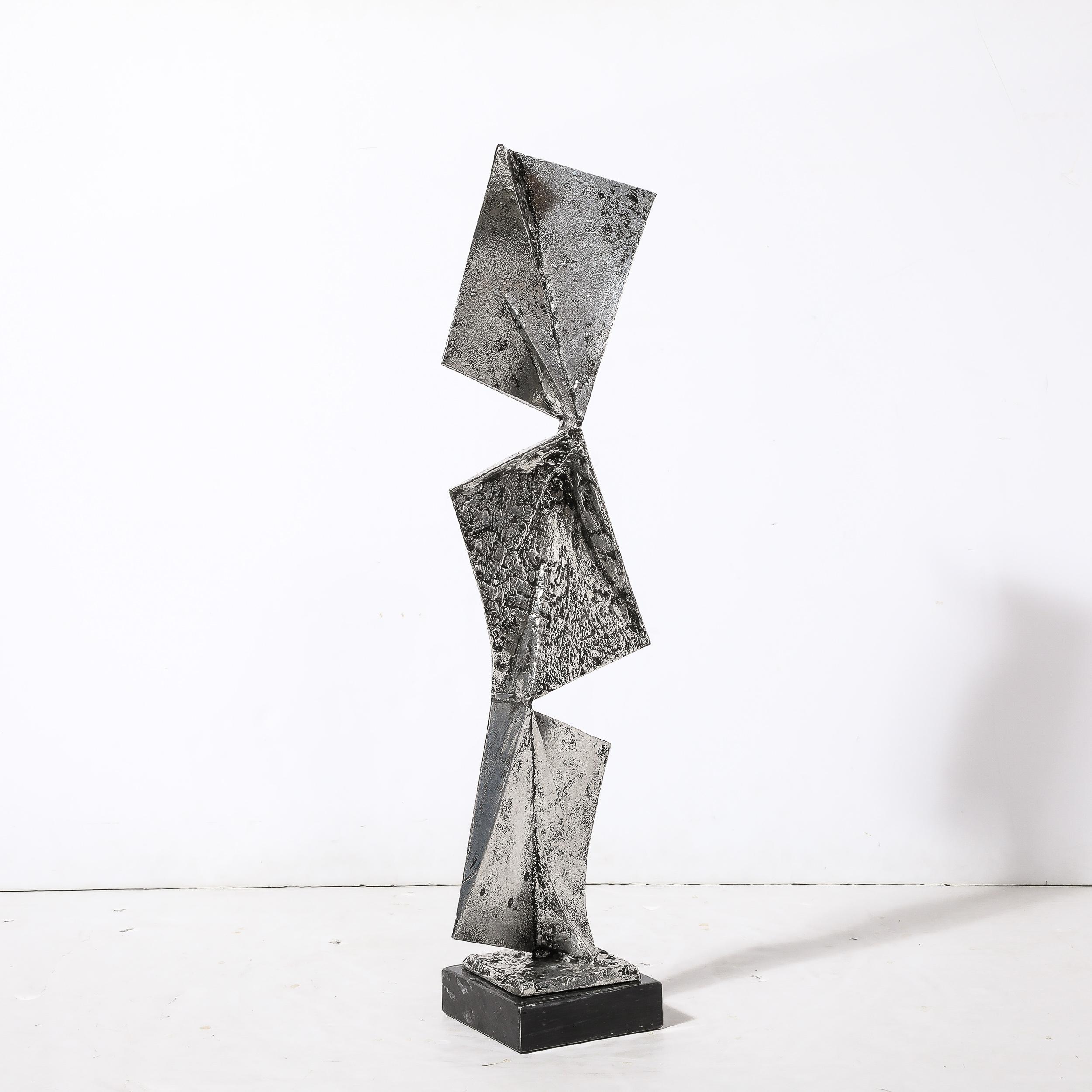 Fin du 20e siècle Sculpture abstraite moderniste du milieu du siècle dernier en aluminium moulé et soudé d'Arthur Court en vente