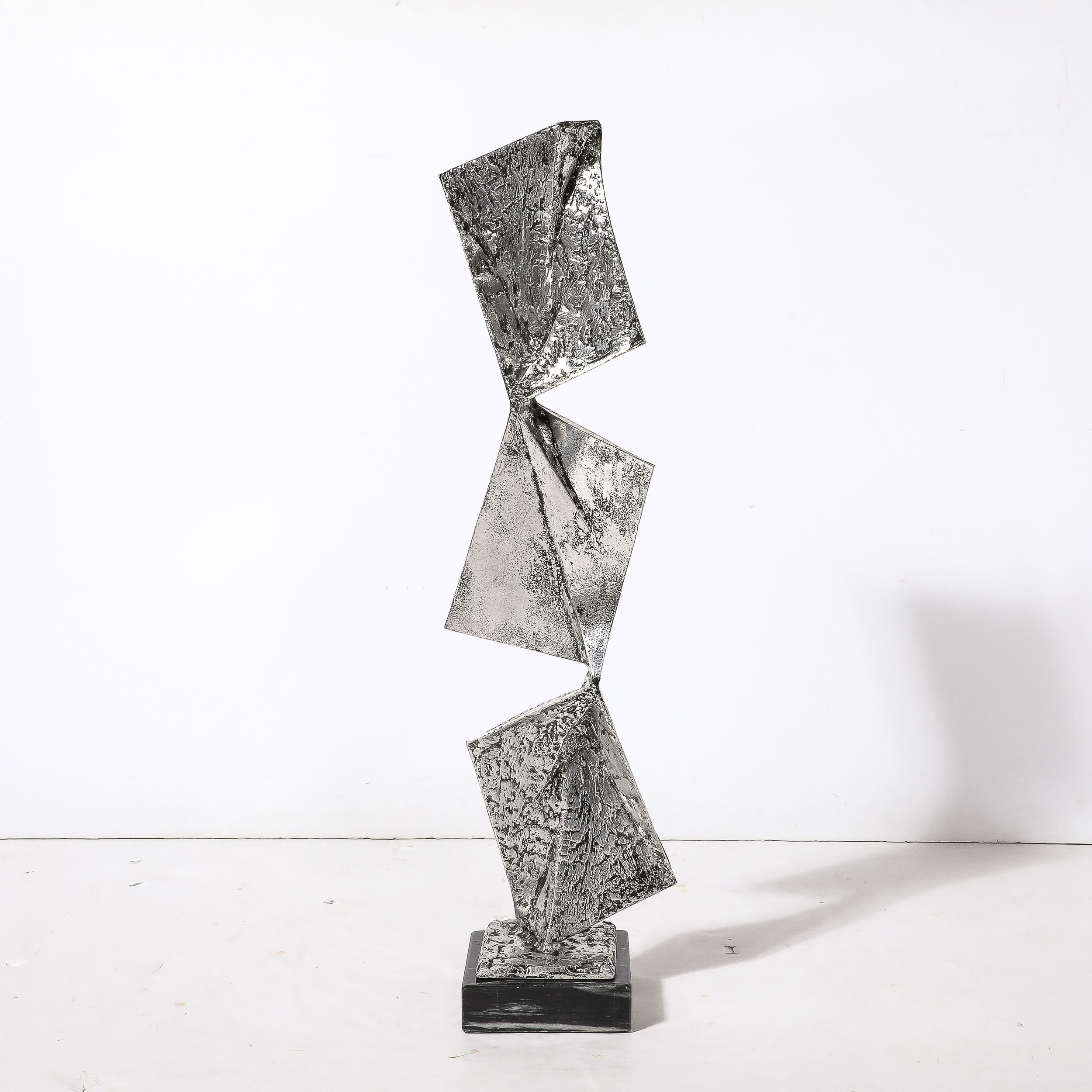 Mid-Century Modernist Cast & Welded Aluminum Abstract Sculpture by Arthur Court For Sale 3