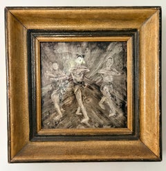 Mid-Century Modernist Ceramic Plaque of Three Ballet Dancers, Zurich, circa 1950