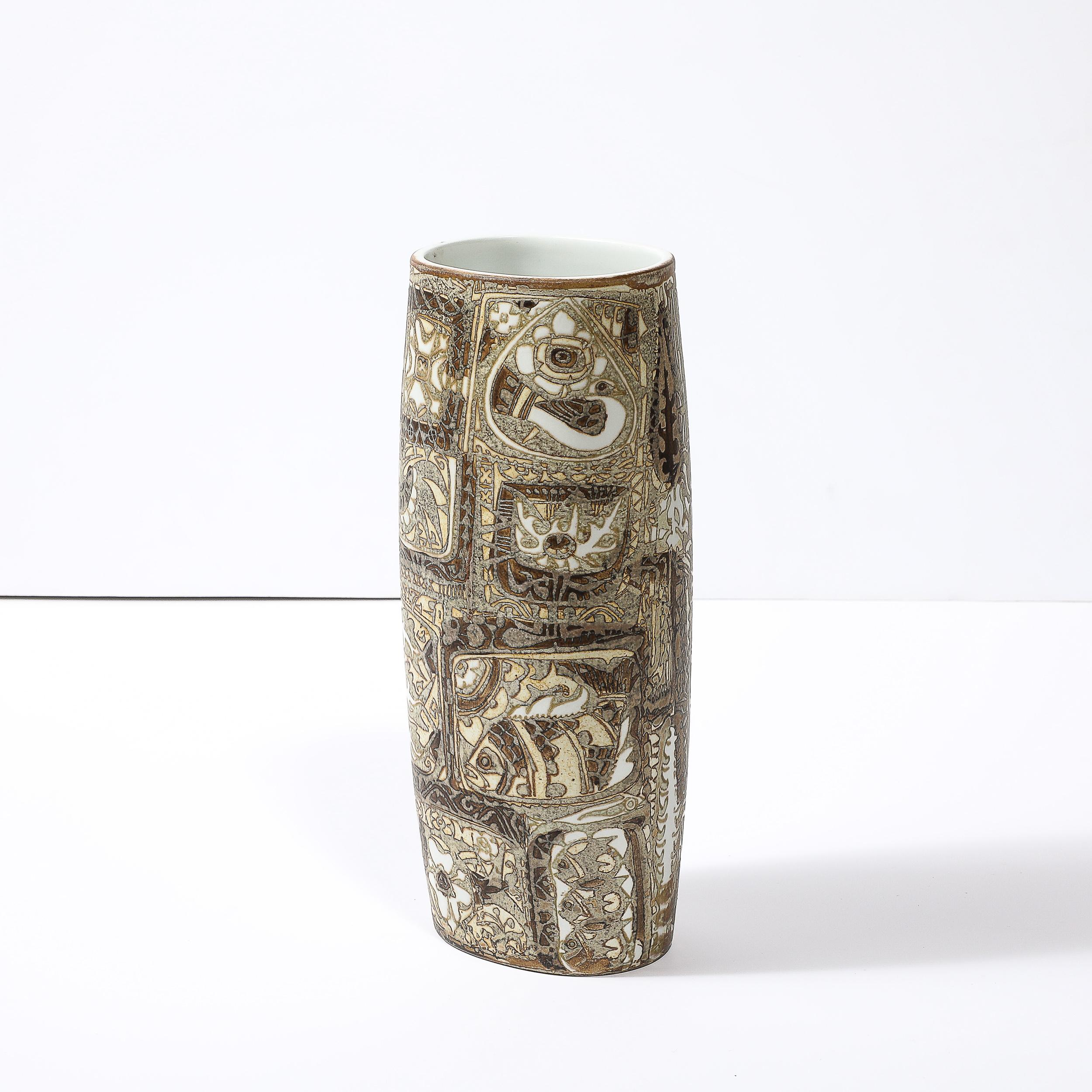 Danese Vaso in ceramica modernista di metà secolo di Johanne Gerber per Royal Copenhagen in vendita