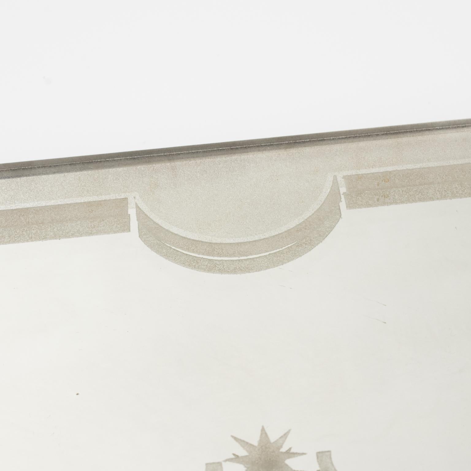Art Deco Modernist Chrome and Mirror Barware, Dresser Tray 7
