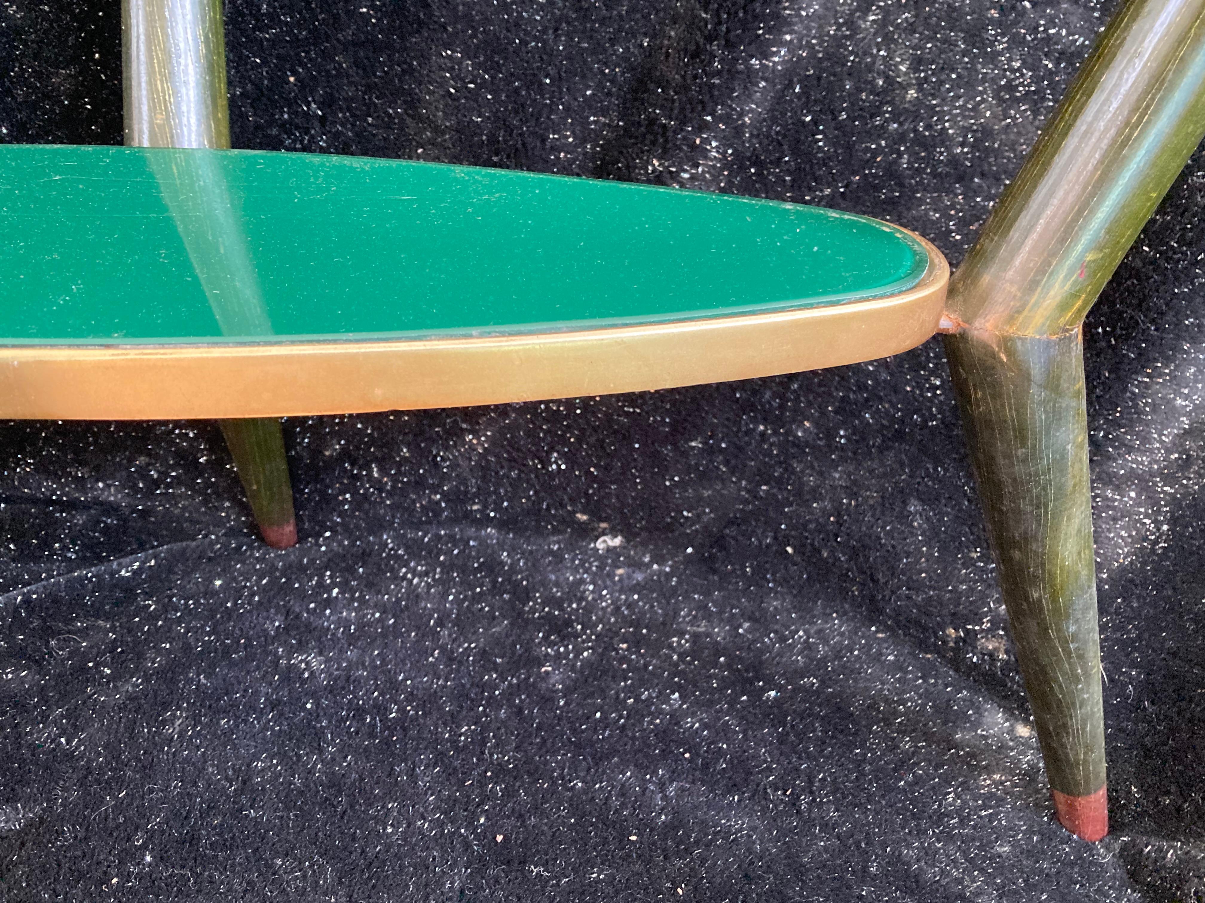 Mid Century Modernist Cocktail Table in the manner of Gio Ponti. Italy 1950s For Sale 2