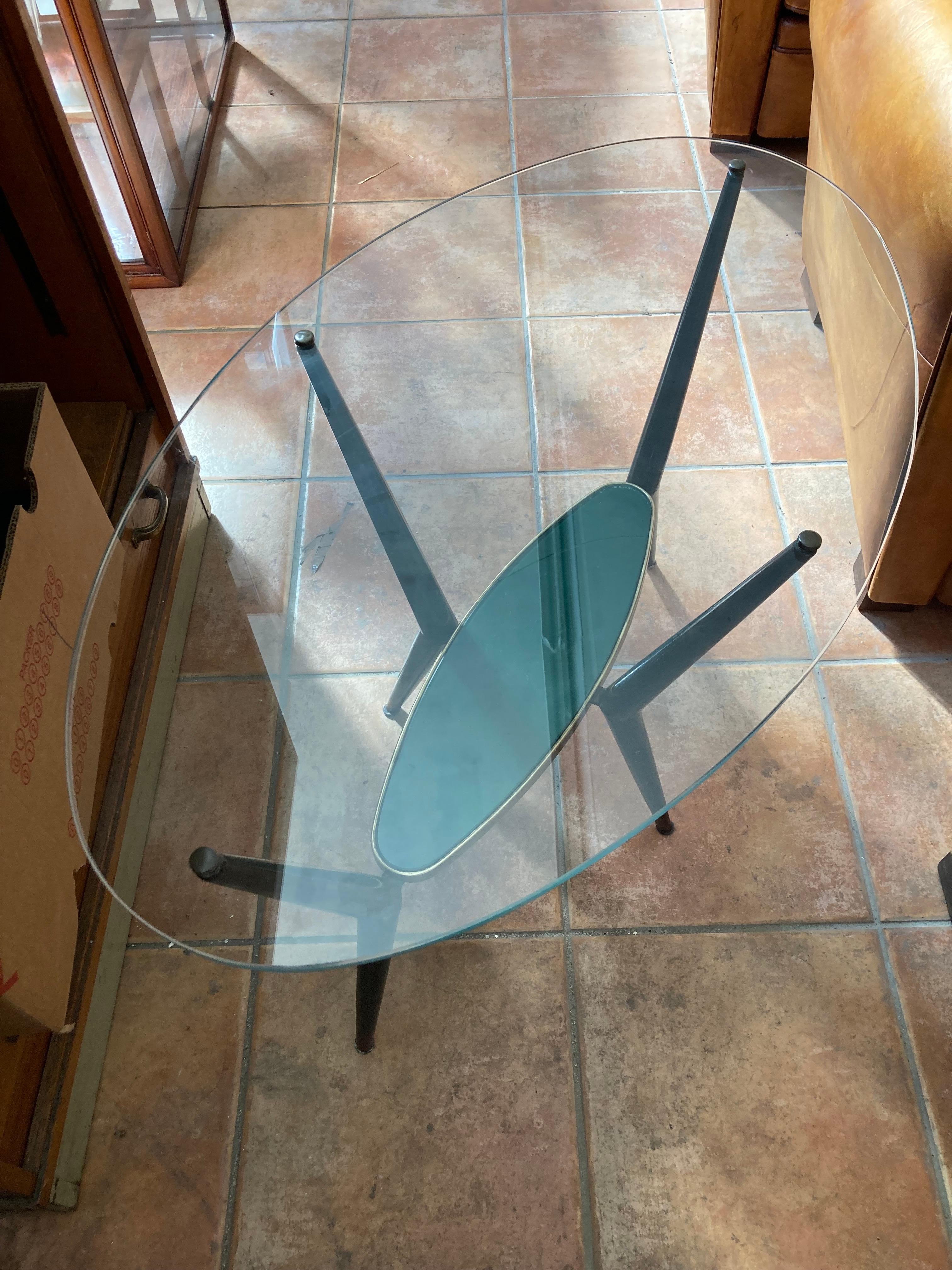 Mid Century Modernist Cocktail Table in the manner of Cesare Lacca. Italy 1950s For Sale 7