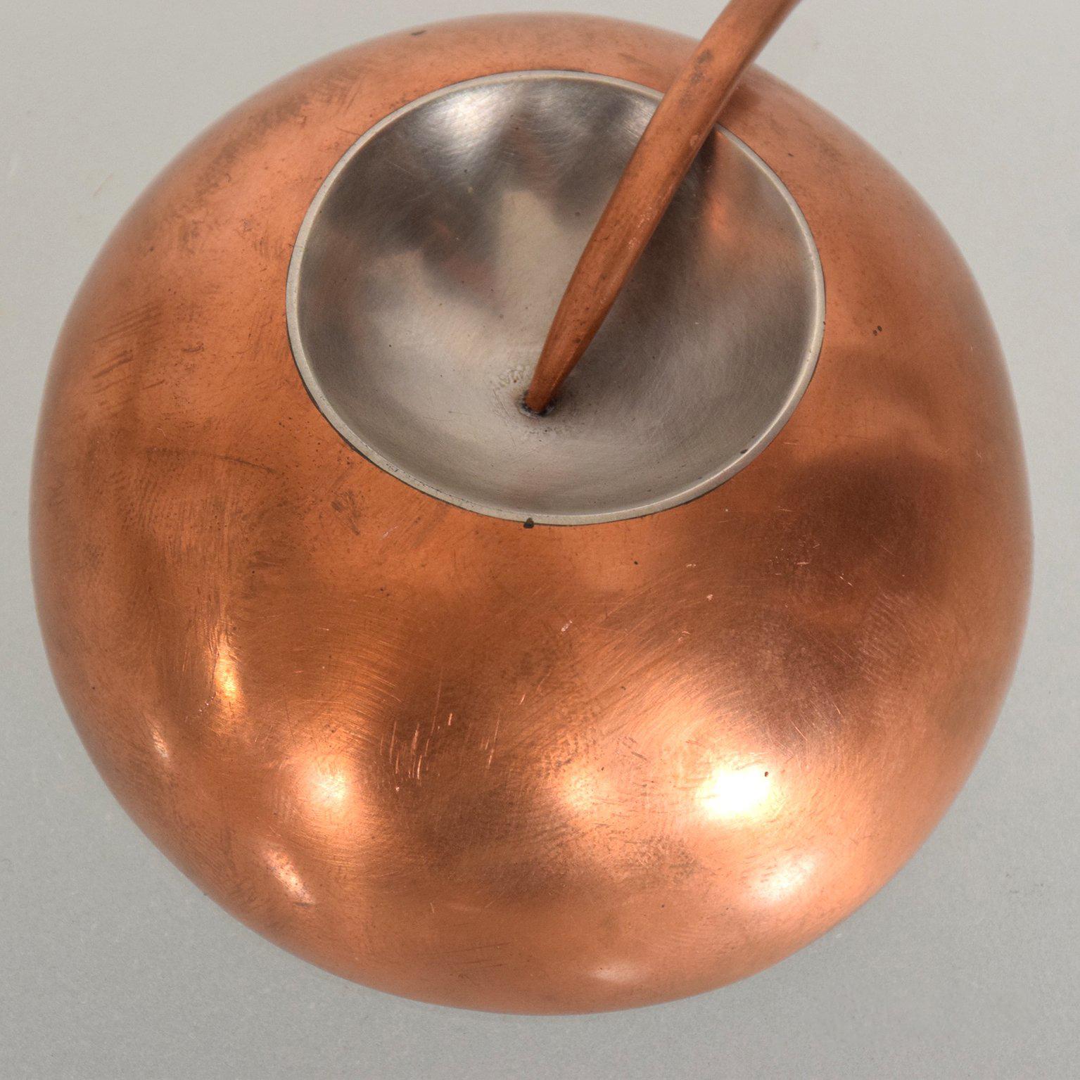 Mid-20th Century Mid-Century Modernist Copper and Stainless Pin