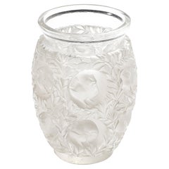 Mid-Century Modernist Crystal Bagatelle Vase signed Lalique