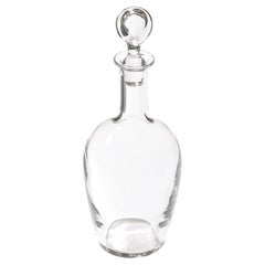 Mid-Century Modernist Crystal Decanter Signed Baccarat
