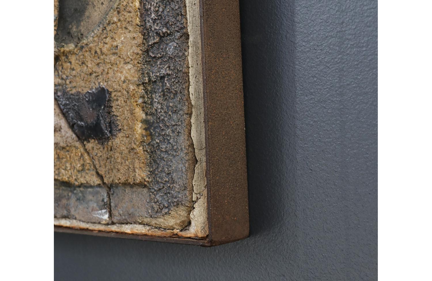 Mid-Century Modernist Cubist Concrete Wall Art For Sale 5