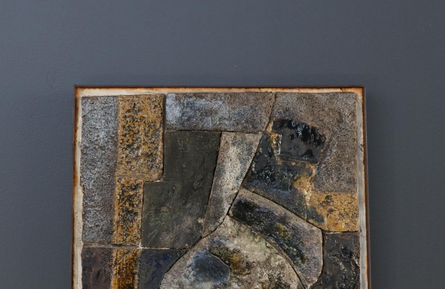 Mid-20th Century Mid-Century Modernist Cubist Concrete Wall Art For Sale