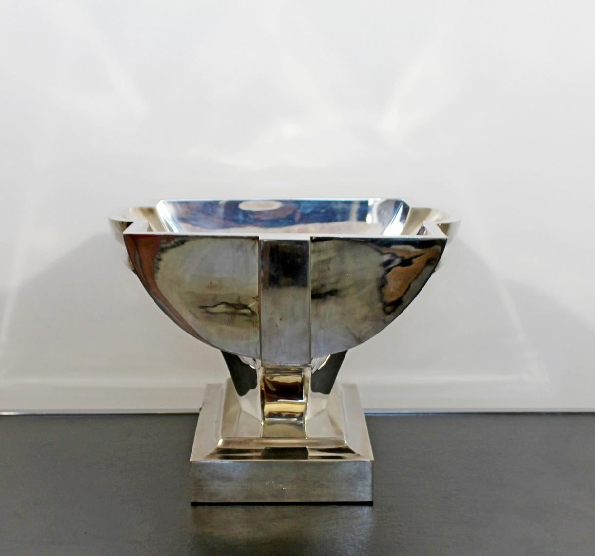 Mid Century Modernist Damian Garrido Sterling Silver Vessel Bowl Table Sculpture 3