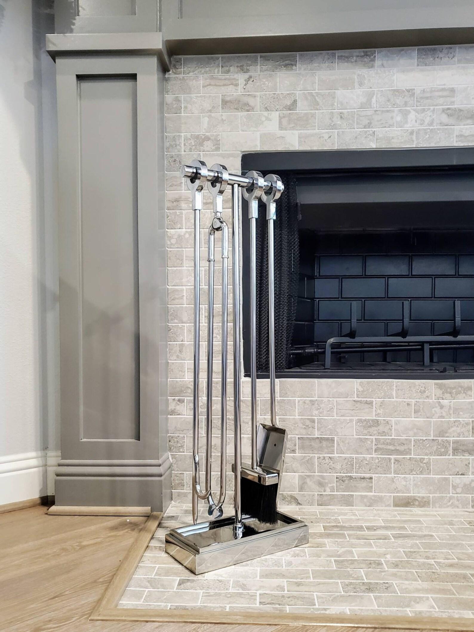 contemporary fireplace tools