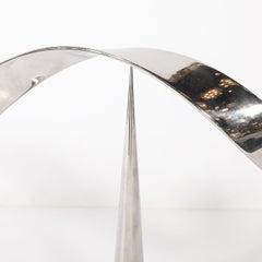 Mid-Century Modernist Elijah David Herschler Chrome Kinetic Sculpture