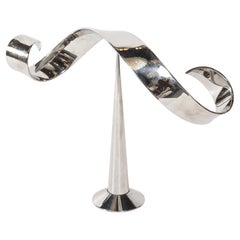 Mid-Century Modernist Elijah David Herschler Chrome Kinetic Sculpture