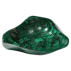Mid-Century Modernist Elongated Malachite Bowl/Ashtray