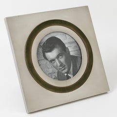 Moderner Bilderrahmen aus Emaille und Metall aus der Jahrhundertmitte, Italien um 1970