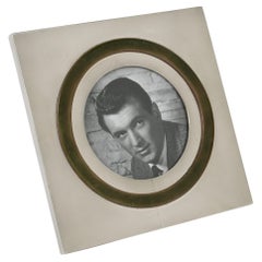 Mid-Century Modernist Enamel and Metal Picture Frame, Italy circa 1970 Mid-Century Modernist Enamel and Metal Picture Frame, Italy circa 1970