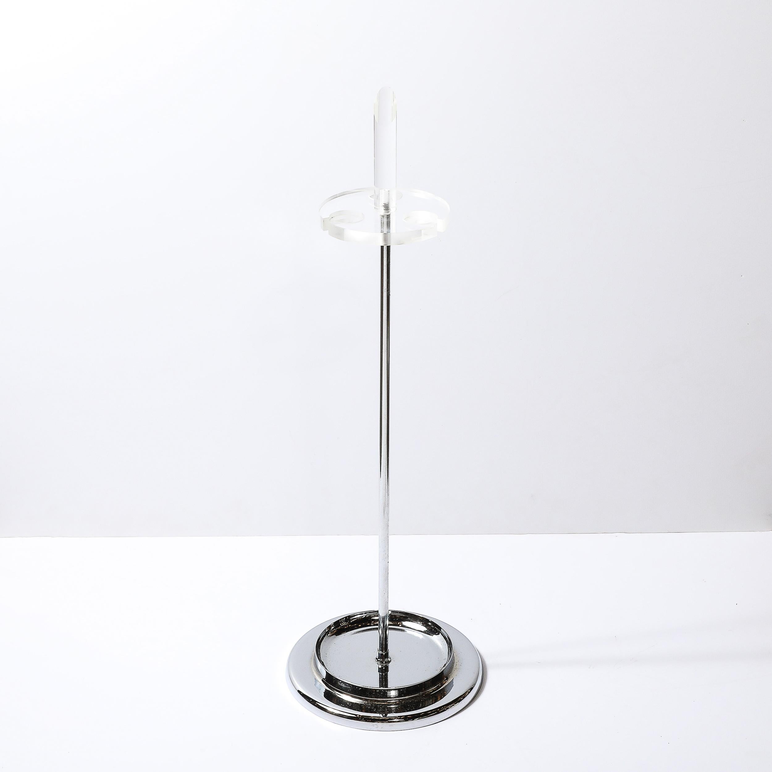 Ensemble d'outils de feu en Lucite et Chrome, moderniste du milieu du siècle en vente 4