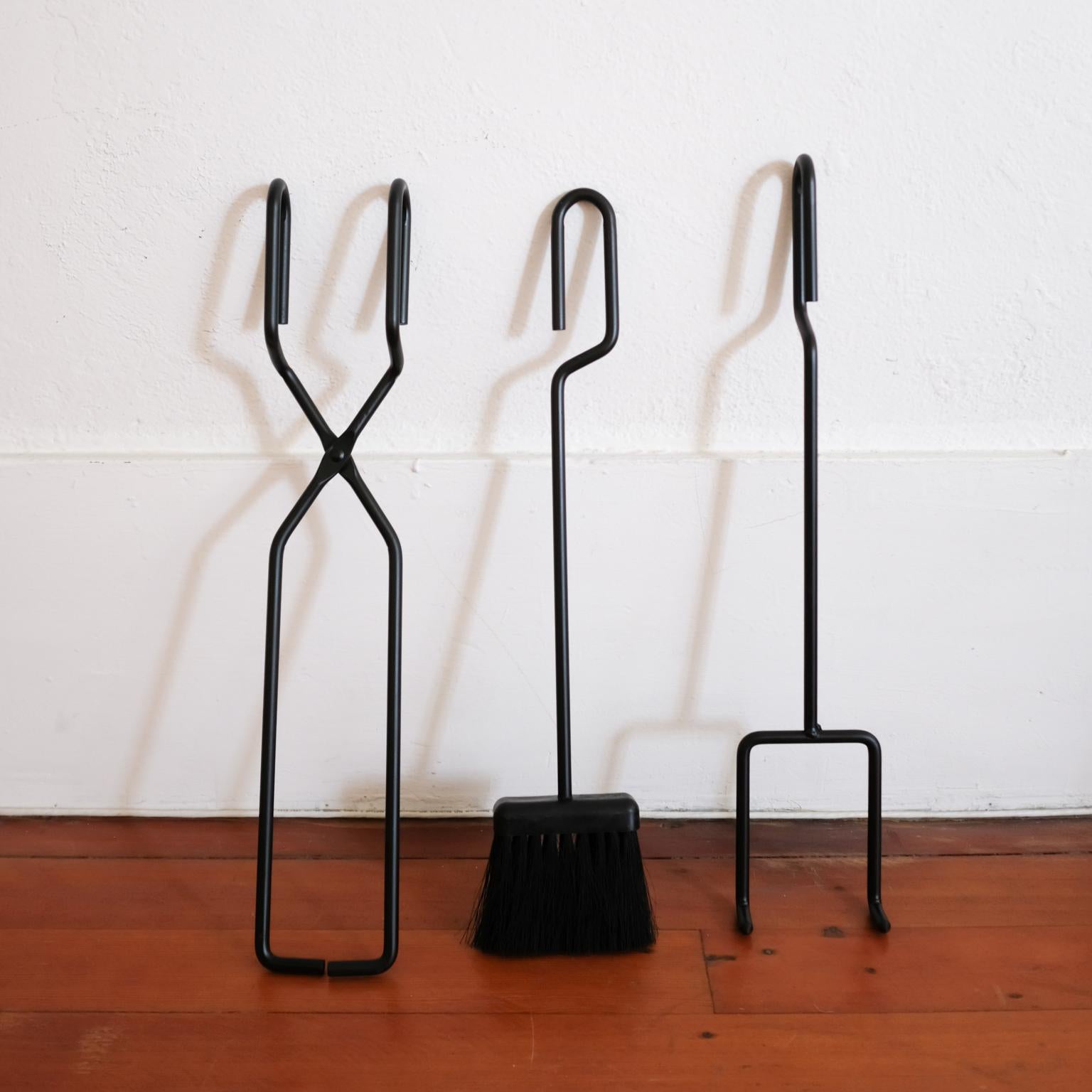 Mid-Century Modernist Fireplace Tools, 1950s In Good Condition In San Diego, CA