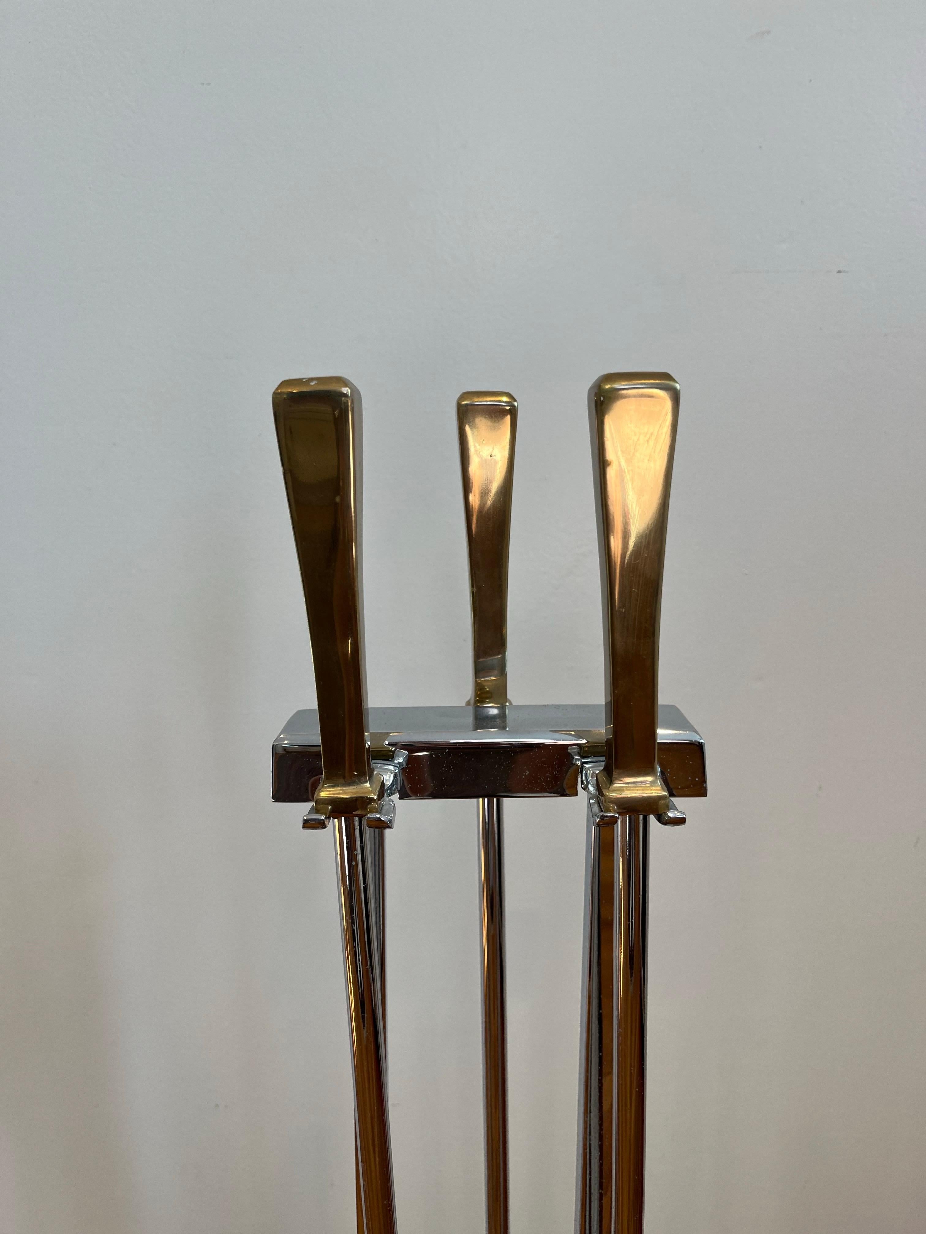 Mid-Century Modern Mid Century Modernist Fireplace Tools For Sale