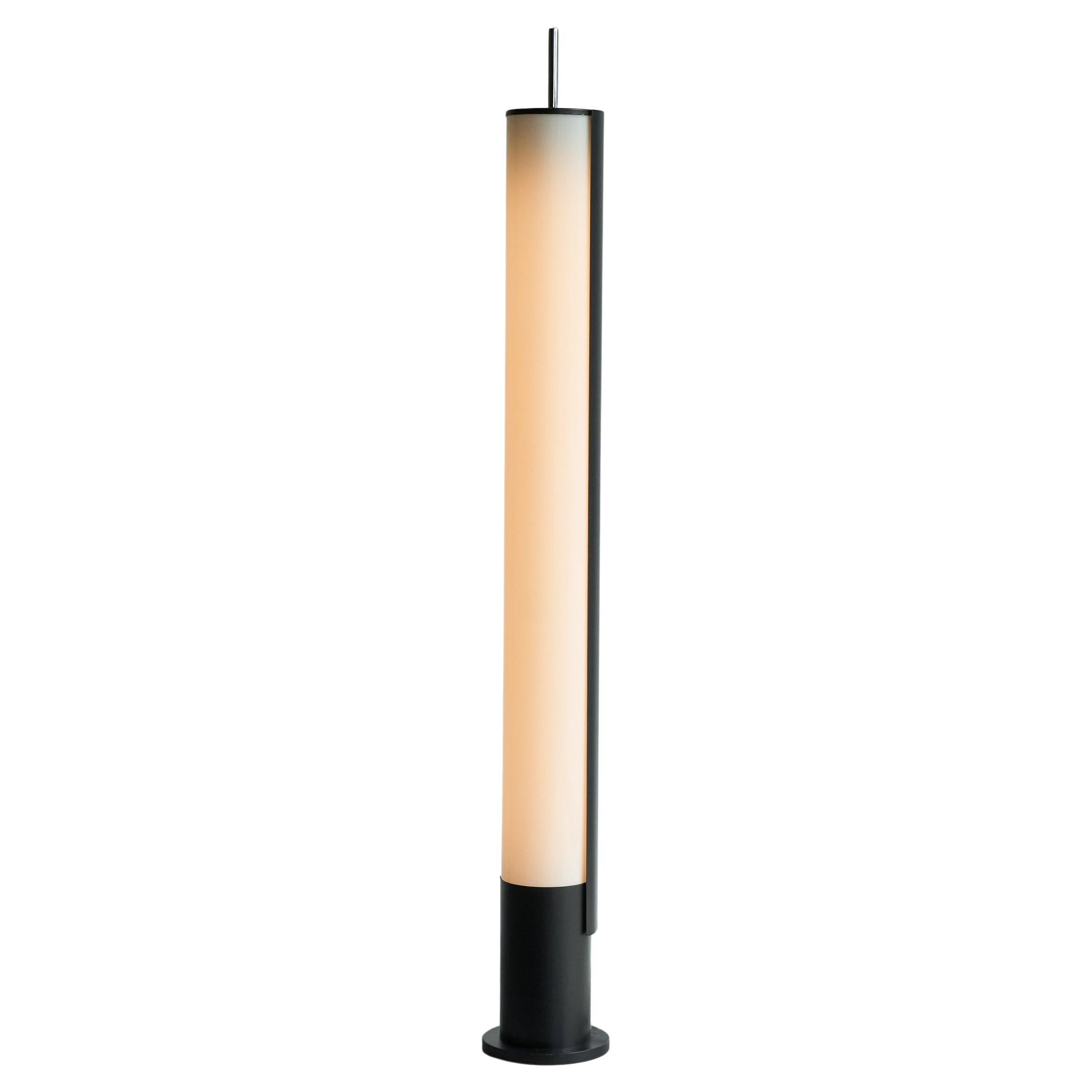 Mid Century Modernist Floor Lamp in Metal and Perspex The Netherlands 1960s en venta