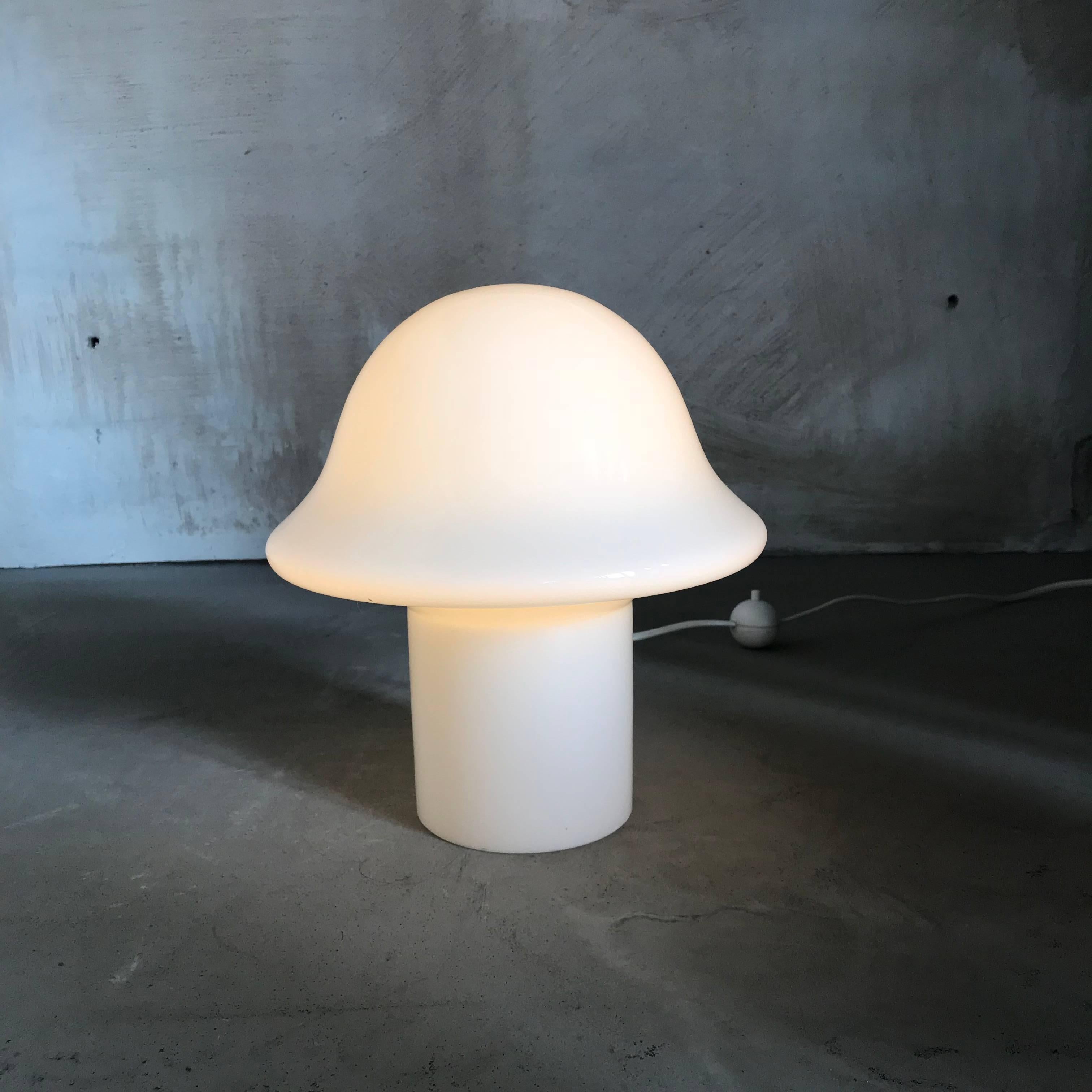 Mid-Century Modernist German Mushroom Table Lamp by Peill & Putzler, 1970s 1