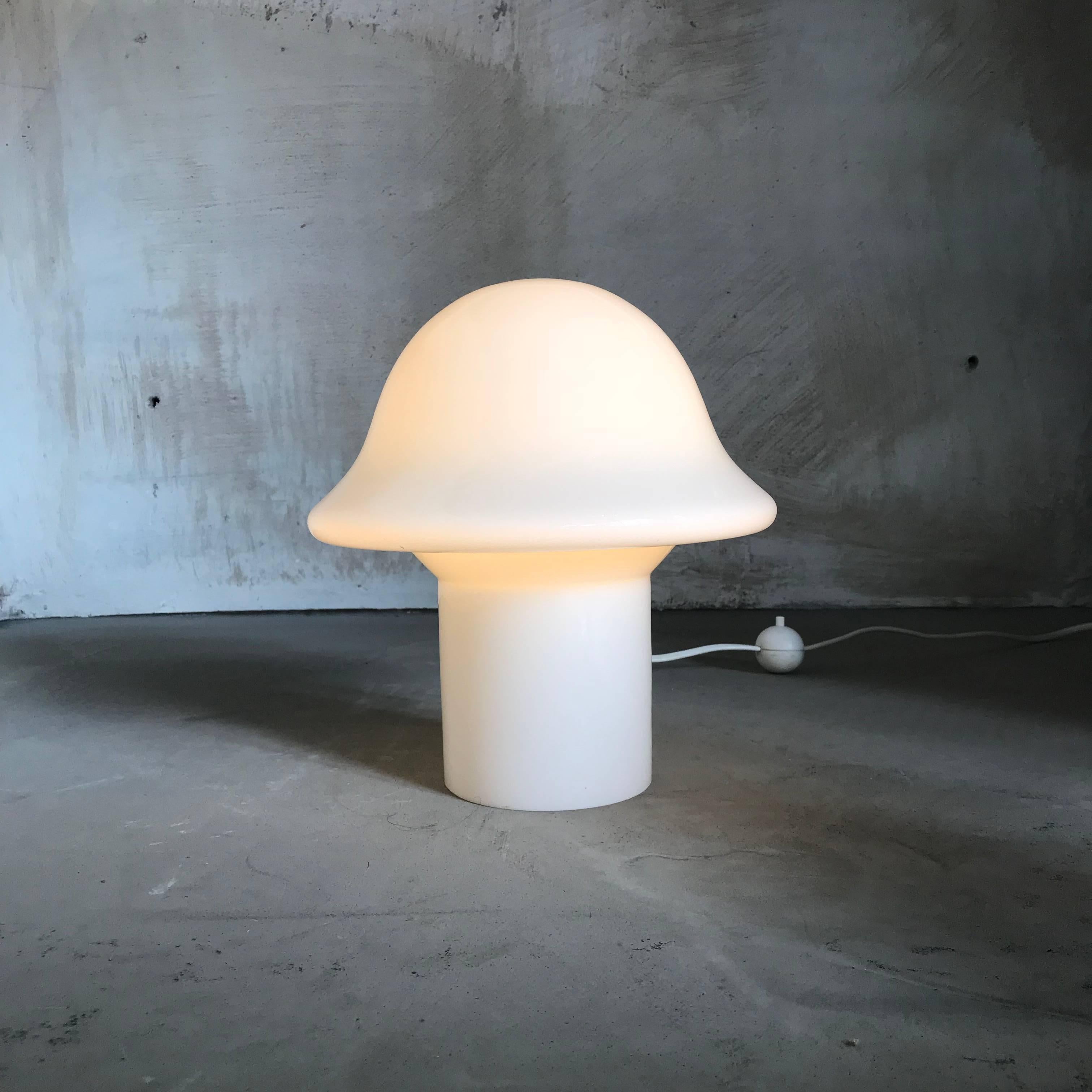 Mid-Century Modernist German Mushroom Table Lamp by Peill & Putzler, 1970s 2