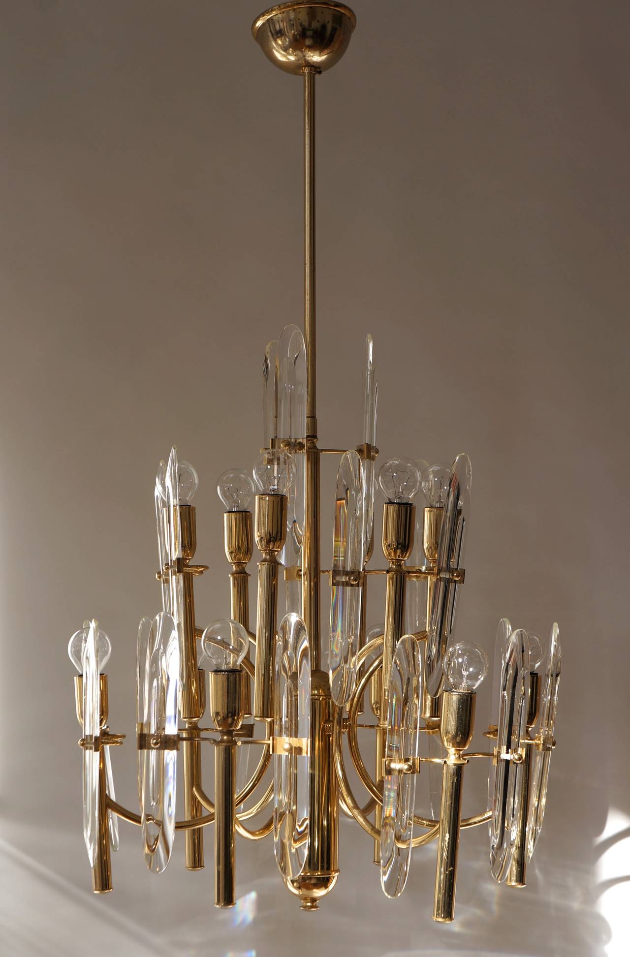 sciolari brass chandelier