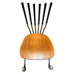 Mid Century Modernist Golf club Side Table w/ Matching Chairs