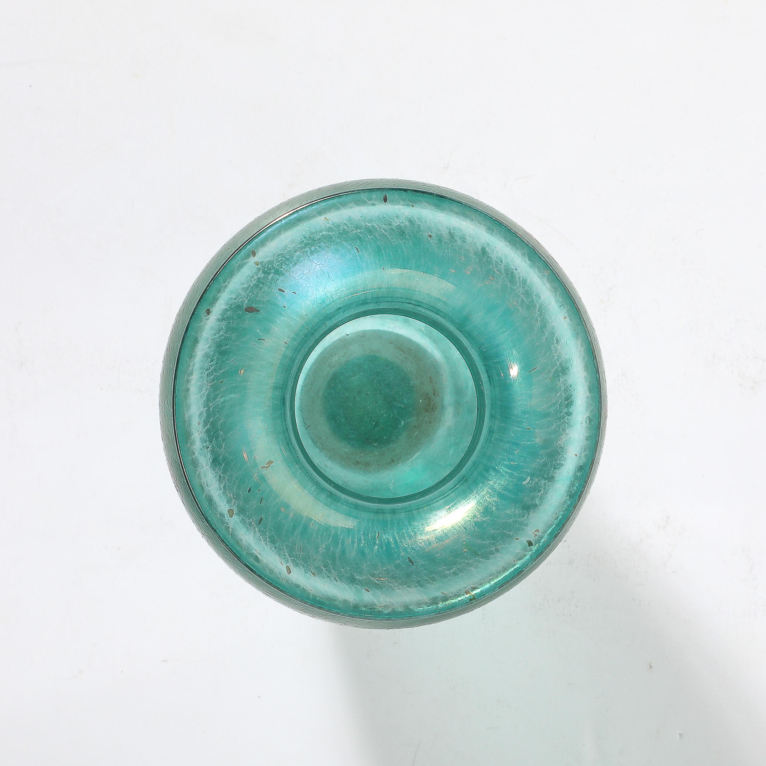 Vaso in vetro artistico soffiato a mano modernista di metà secolo firmato Robert Held in vendita 6
