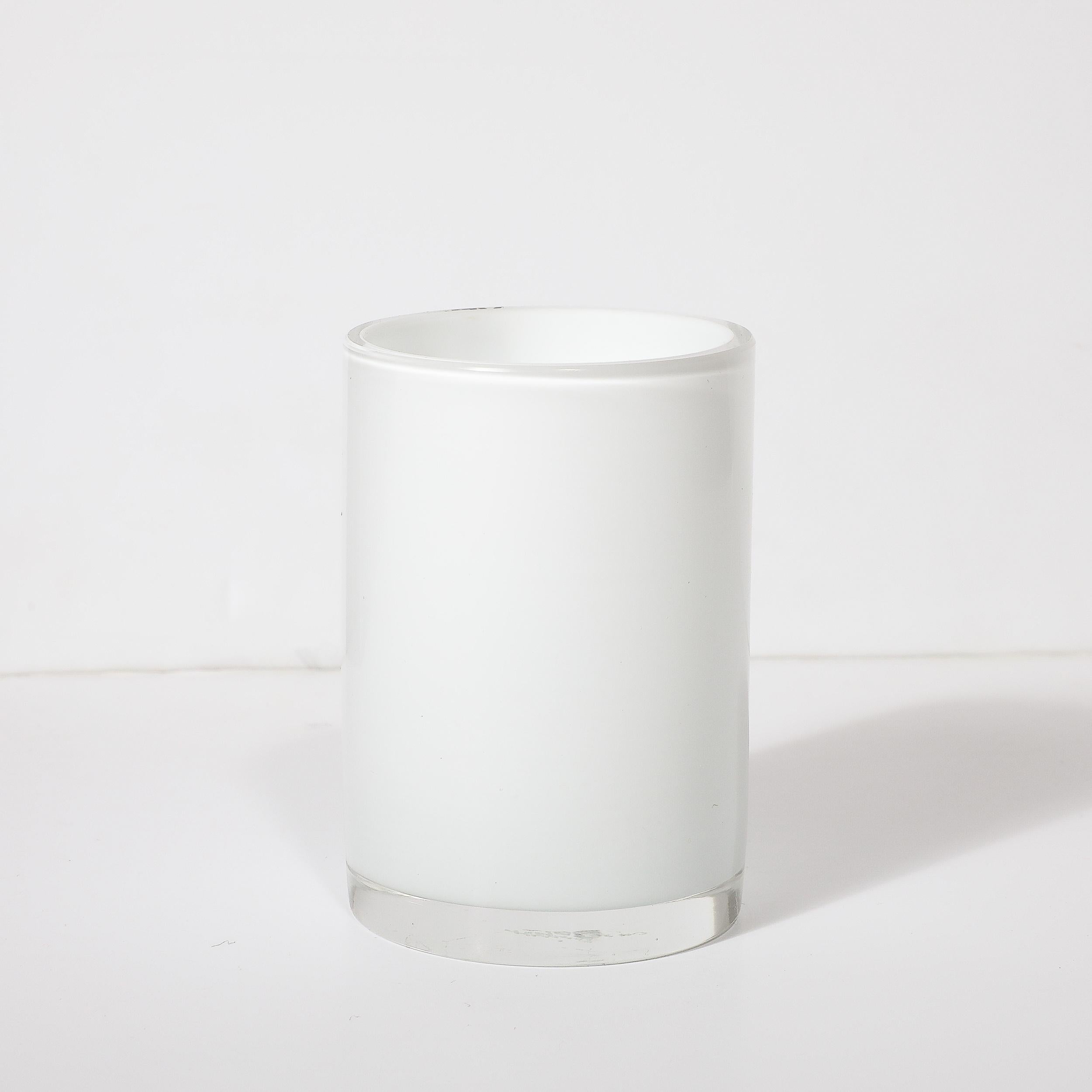 Mid-Century Modernist Hand-Blown Murano Glass Cup by Venini For Sale 1