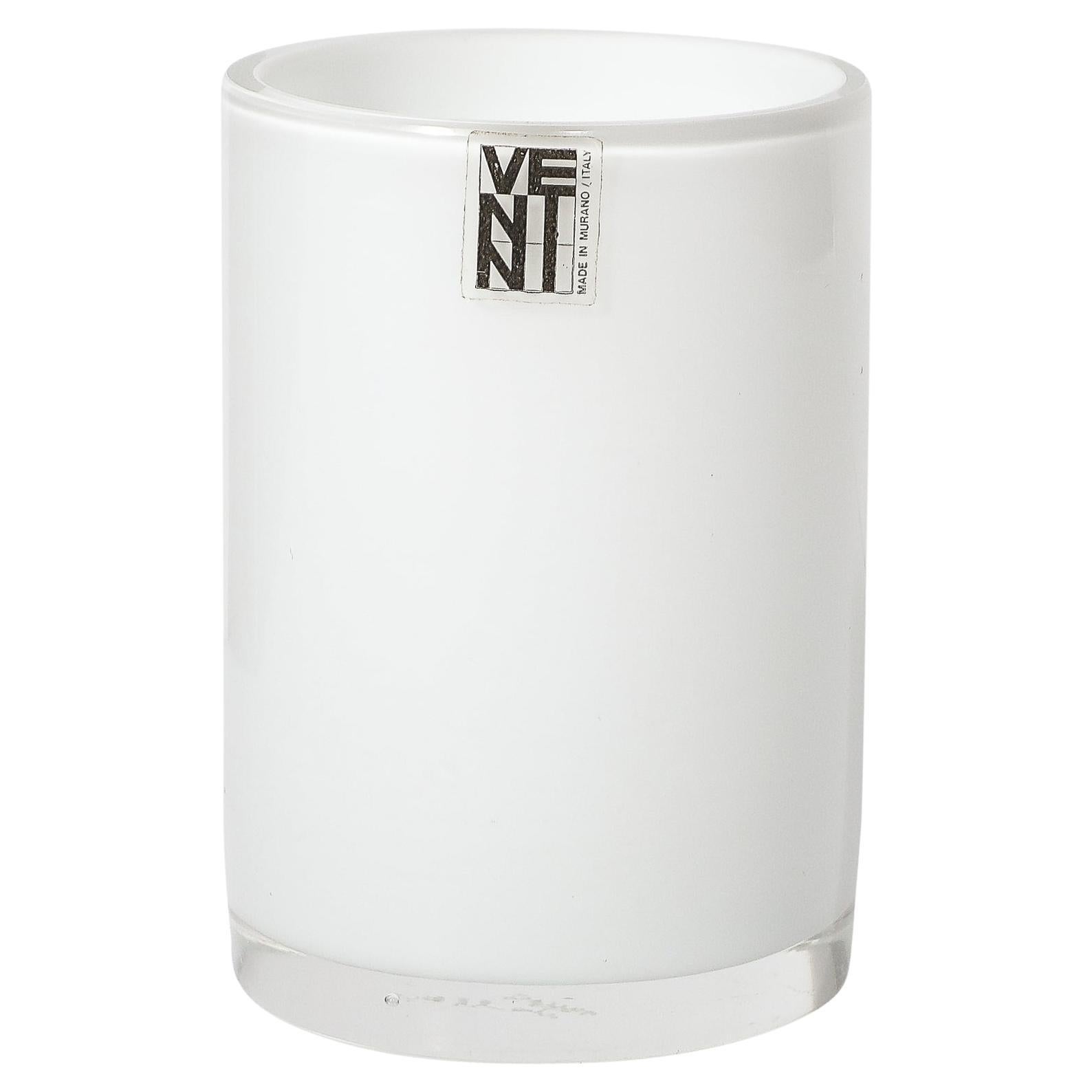 Mid-Century Modernist Hand-Blown Murano Glass Cup by Venini For Sale