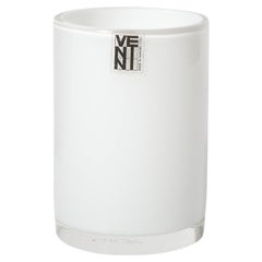 Vaso de cristal de Murano soplado a mano modernista de mediados de siglo de Venini