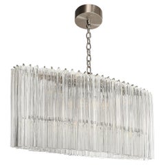 Lustre Treidre en verre de Murano soufflé à la main, de forme ovoïde, du milieu du siècle dernier