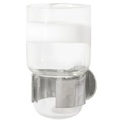 Mitte des Jahrhunderts Modernist mundgeblasenem Murano Glas Wandbecher unterzeichnet Venini