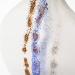 Mid-Century Modernist Hand-Blown Murano Scavo Glass Vase Signed Alfredo Barbini