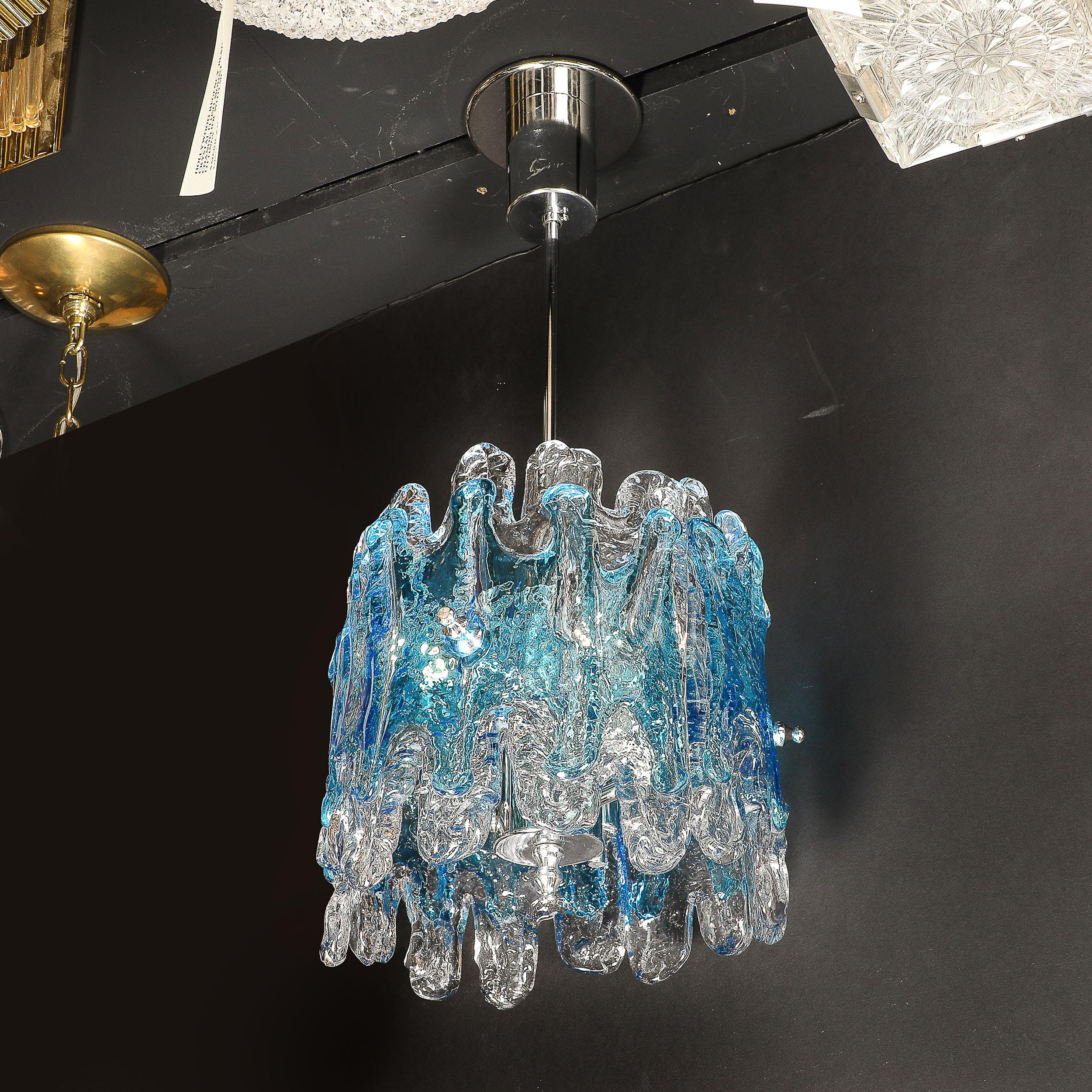 Pendentif Splash Form en verre de Murano soufflé à la bouche et datant du milieu du siècle dernier en vente 5