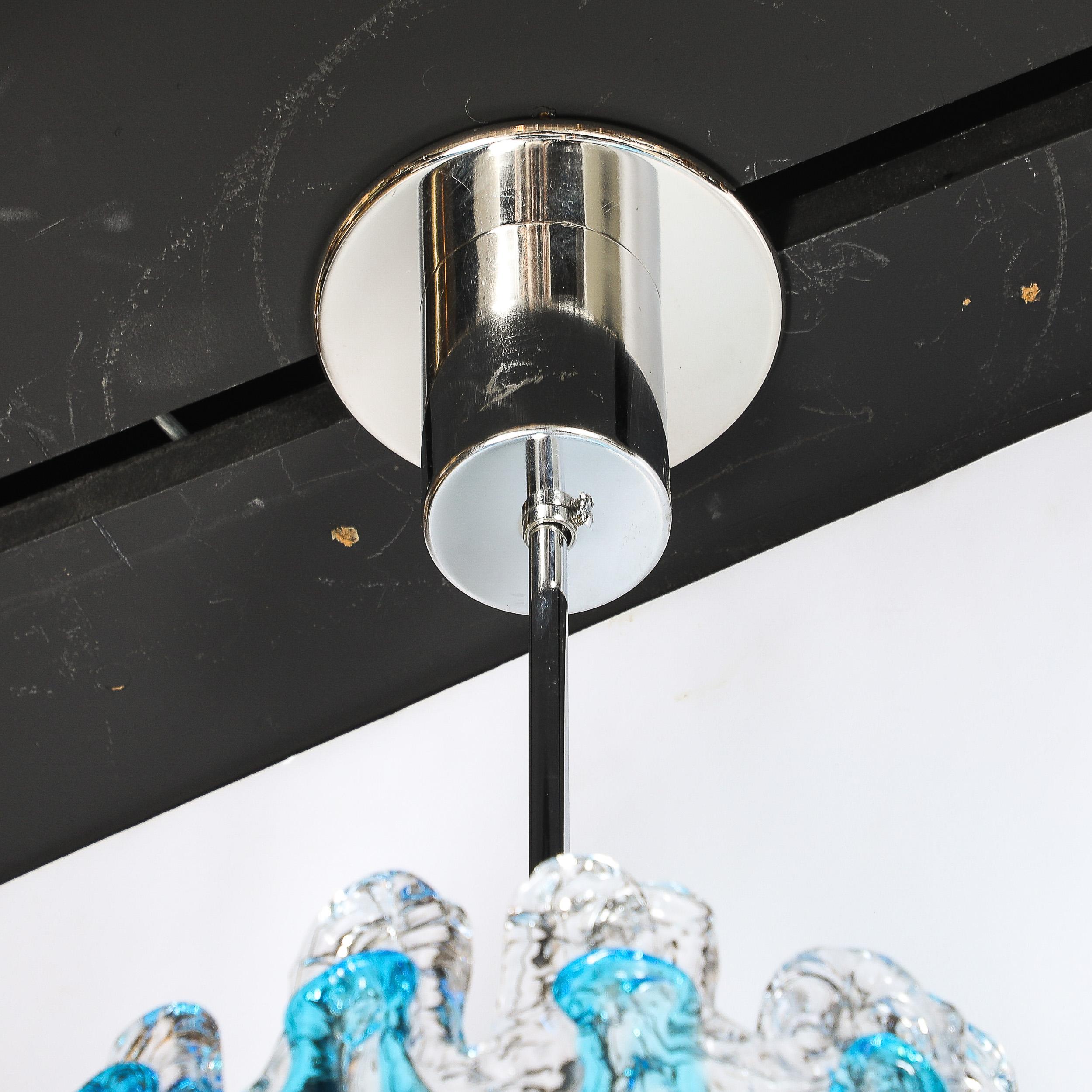 Verre de Murano Pendentif Splash Form en verre de Murano soufflé à la bouche et datant du milieu du siècle dernier en vente