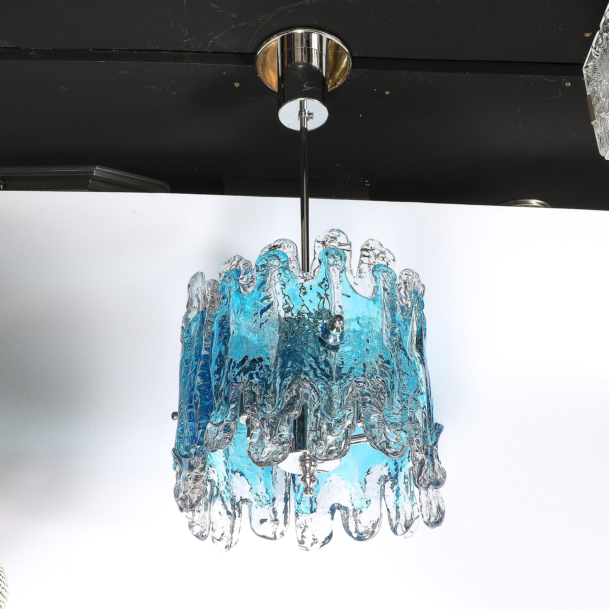 Pendentif Splash Form en verre de Murano soufflé à la bouche et datant du milieu du siècle dernier en vente 2